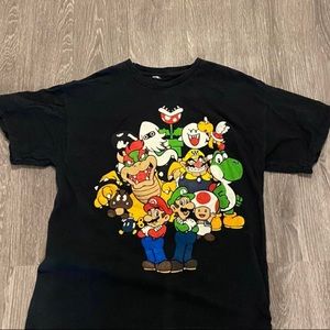 Vintage Super Mario Bros cast N64 tee.